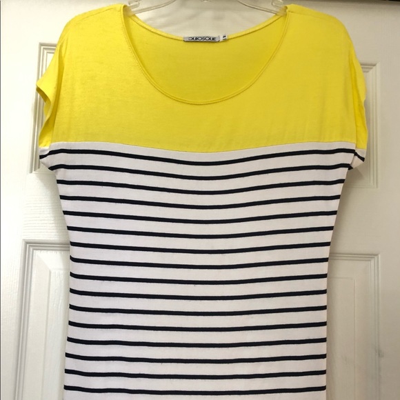 Quiosque Designer Striped Color Block Blouse Top - Picture 2 of 16